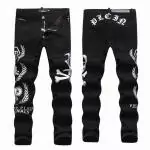 philipp plein skinny ripped jeans 2018 noir skull